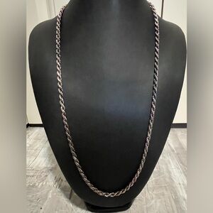 925 Milor Italy silver herringbone chain necklace